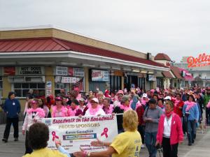 Walkers proceed along during  “Broadwalk on the Boardwalk.”