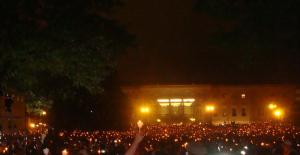 A crowd of more than 20,000 gathered for a candlelight vigil May 13 at the National Law Enforcement Officers Memorial. SOURCE SUBMITTED