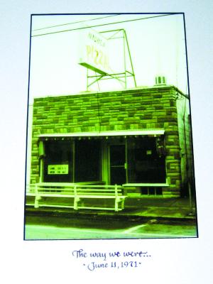 The old Nicola Pizza building on First Street, circa 1971. SOURCE SUBMITTED