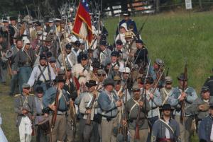 Southern units move from their encampments to the battlefield. BY RON MACARTHUR