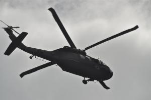 DEMA and FEMA officials fly over Lewes Aug. 28 to access damage following Hurricane Irene. BY RON MACARTHUR