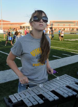 Senior Elisa Matalavage performs during "Don't Stop Believin'." BY DAN COOK