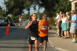 Cindy Conant, 50, wins the women's race at the Dam Mill 5K. BY DAVE FREDERICK