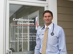 Dr. Rob Myers recently joined Cardiovascular Consultants after relocating to Lewes with his family. BY RACHEL SWICK MAVITY