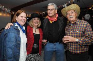 Enjoying the social atmosphere are (l-r) Judy Henricksen, Carol and George William and Sabatino Maglione. BY STEVEN BILLUPS