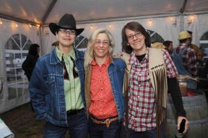 Dressed in their finest Hoedown gear are (l-r) Michelle Miller, Nancy Storm and Lyn Stoesen. BY STEVEN BILLUPS