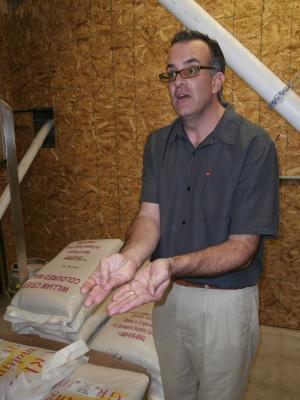 16 Mile Marketing Director Claus Hagelman gives a tour of the brewery. BY MOLLY MACMILLAN