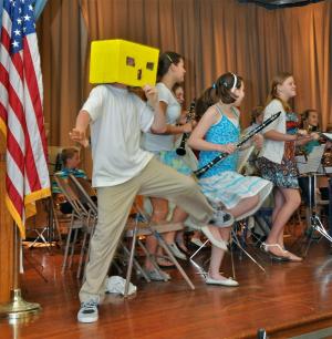 Luke Balance dances as the band plays. BY RON MACARTHUR