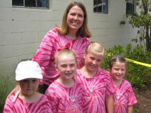 Daisy Troop 115 of Rehoboth Beach was honored as an outstanding group of volunteers. The troop helped remove invasive plants from Cape Henlopen State Park. Shown are (l-r) Emma Thompson, Victoria Parsons, Eve Sekscinski and Hailey Marslett with Troop Leader Jennifer Parsons.Not pictured are Grace Mills, Noa Aboutboul and Kayla Reid. The group was so dedicated to their mission, after spending hours pulling out non-native and invasive garlic mustard, they wanted to do more, Parsons said. BY RACHEL SWICK MAVITY
