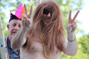 For some Doo-Dah revelers, freedom means peace and love.