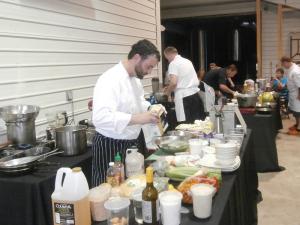 Bill Clifton, of Henlopen City Oyster House was the only chef who dared to take on the "Chopped"-style challenge on his own, sous chef-free. BY MOLLY MACMILLAN
