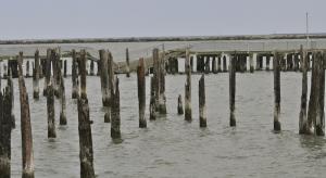Parts of the fishing pier date back to World War II years. BY RON MACARTHUR