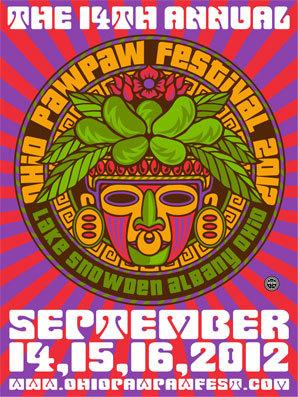 This is a poster from the 14th annual Pawpaw Festival in Albany, Ohio. COURTESY OHIO PAWPAW FESTIVAL