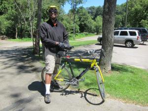Eugene along the Great Allegheny Passage trail.