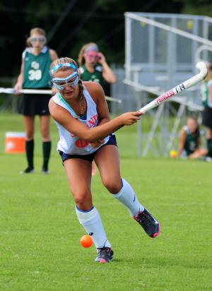 Beacon's Annie Judge hits a drive. BY DAN COOK