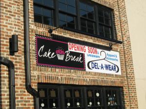 The would-be location of Cake Break's second store on Savannah Road in Lewes. Owners Phil and Debbie Katz had planned to open the store Dec. 1. BY RYAN MAVITY