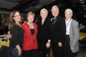 Having a good time together are (l-r) Babs Butta, Nancy Himsel, Debbie Barbour Wilson, Linda Wilson and Lib McElhinney.