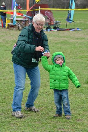 Isaac Temby gets some help from Lee Temby of Lewes as they compete in the youth division. BY RON MACARTHUR