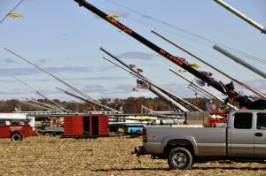 The air-cannon firing line is what draws many people to Punkin Chunkin. BY RON MACARTHUR