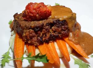 Kevin Reading’s Cajun meatloaf looks as good as it tastes.