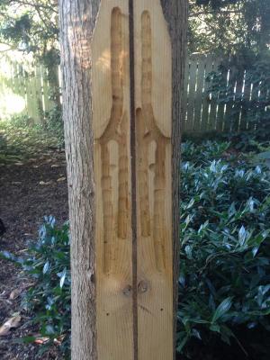 Here's what that neat little entrance hole leads to on the inside.