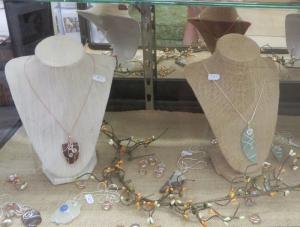 A selection of the artisan jewelry at Milton Mercantile is made from local sea glass. BY MOLLY MACMILLAN