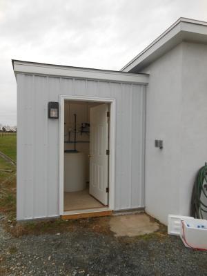 Tidewater built a separate building to house the chlorine used to disinfect treated wastewater. BY CHRIS FLOOD