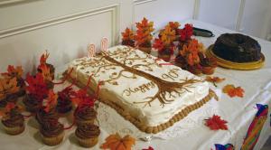 Friends and family gathered to celebrate Delaware native Josephine Hearne's 90th birthday at the beginning of November. Her cake reads “Jo's roots run deep” BY MADDY LAURIA