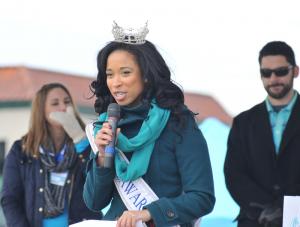 Brittany Lewes, Miss Delaware 2014, emcees the event. BY DENY HOWETH