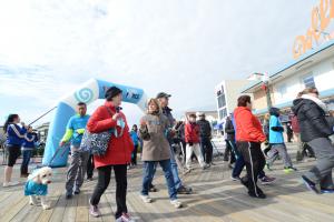 Walkers hit the Rehoboth Boardwalk. BY DENY HOWETH