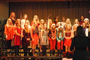 The sixth-grade chorus performs at Beacon Middle School. SOURCE SUBMITTED