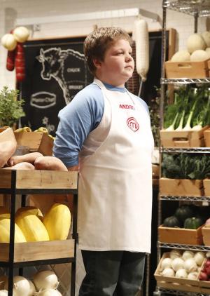 Andrew Zappley showed his commitment to cooking during "MasterChef Junior." SOURCE FOX