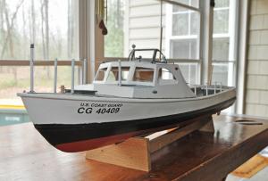 Warren Walls used to ride the real-life version of his Coast Guard boat out to Delaware Bay lighthouses, where he was stationed in the 1960s. He later joined the Coast Guard reserves and revisited the bay's lighthouses as a maintenance worker. BY NICK ROTH