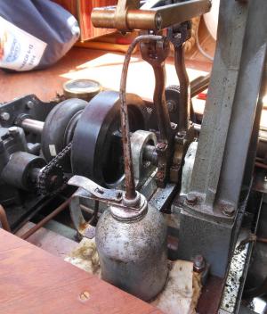 The oil can used by LeGates to grease the moving parts of the engine. BY CHRIS FLOOD