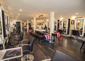 The new salon and hair stations are bright and spacious at 20 Lake Ave. BY DENY HOWETH