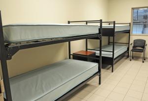 Second-floor bunk rooms are equipped to hold dozens of emergency personnel and citizens in the case of an emergency. BY NICK ROTH