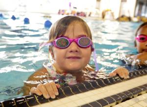 Sadie Wakefield shows off her cool goggles at the WLSL. BY DAN COOK