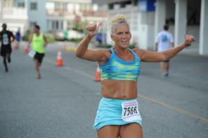 Kim Geyer likes her time (23:18) and wants to keep on dancing and a' prancing. BY DAVE FREDERICK