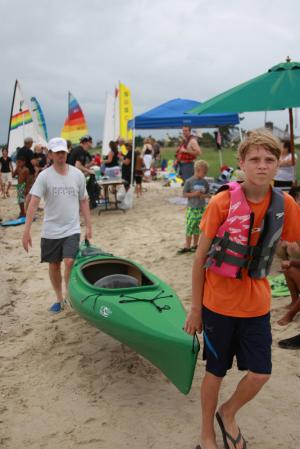 Kayakers are ready for competition. BY BECKY CRAFT