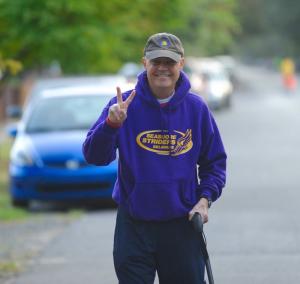 Larry Windsor, a stellar runner battling cancer, showed up at a Labor Day race this past weekend just a few weeks after major brain surgery. BY DAVE FREDERICK