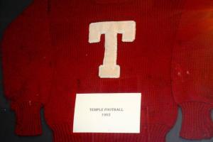 Your grandfather's Temple. Fredman Temple letter sweater that he gave to Susan in 1965. BY DAVE FREDERICK