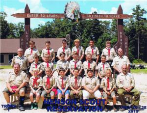 Boy Scout Troop 1 scouts and leaders spent a week of summer camp at Rodney Scout Reservation, North East, Md. Shown are in back (l-r) Austin Ross, Will Warick, Ryan Wyatt, Frankie Carter, Jake Irwin and Christopher Dean. In the middle row are Mike Price, Ricky Holmes, Nick Keenan, Nate Price, Enoch Jacobson-Haga, C.J. Connors, Preston Moran and Rick Holmes. In front are Chris Connors, John Southerst, Jake Hunsicker, Lex Dignon, Joey Garcia, Dylan Weyant, Josh Hunsicker and Joe Garcia. SOURCE SUBMITTED