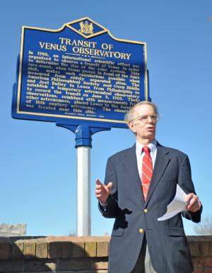 Jim Morrison, who worked as an engineer on the Apollo program, researched and wrote about the Transit of Venus and its significance in Lewes. BY NICK ROTH