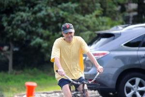 Tommy in summer 2015 in Dewey wearing his Giants hat. BY DAVE FREDERICK