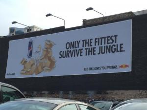 Part of the Red Bull campaign in downtown Seattle.