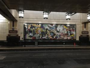 Stimulate the brain and let the creativity flow. Seattle places great emphasis on public art, such as this mural in a downtown transit hub, and the next couple photos showing landscape art and building color in the city's downtown. "Let it grow, let it grow. Let it blossom, let it flow. In the wind, the rain, the snow, love is lovely, let it grow." - Eric Clapton