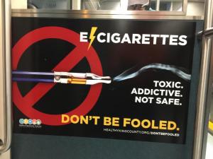 Another sign, inside a bus. Public education, passive education, is always working and can be very powerful. It's important for people to make informed decisions and choices.