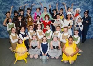 The entire cast of "Annie, the Ballet!" poses fpr a photo. Shown are in back (l-r) Makayla Rembold, Haley Shufelt, Ema Plump, Eliza Kimmey, Kristen Greenly, Katie Mae Fields, Owen Lawson, Taylor Hogan, Glory Tucker, Kendall Beauchamp and Austin Woodward. In the third row are Cassidy Yiengst, Gavin Beauchamp, Hannah Roesch, Parker Reb, Blayke Cawby, Jared Beauchamp, Ayana Anderson and Colleen Meier. In the second row are Amelia Bickel, Morgan Bossi, Kyleigh Dunlap, Magdalyn Reb, Victoria Nikolaeva, Kallie Dangerfield, Grace Beauchamp and Hailie Gampp. In front are Kaylee Popelas, Emily Gampp, Lila Schmidt, Kylie Yiengst and Hannah Fisher. SOURCE SUBMITTED