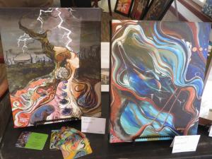 Canvas prints from Hosanna LaFazia at the WSFS Bank Community fundraiser in Millsboro. BY MOLLY MACMILLAN