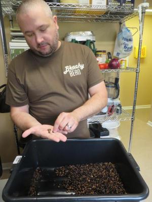 Beachy Bean co-owner Dennis Marcoux roasts all the beans at the Beachy Bean and says the process is all about temperature and time. BY MOLLY MACMILLAN